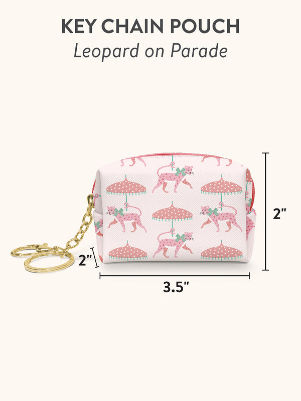 Studio Oh Leopard On Parade Key Chain Pouch