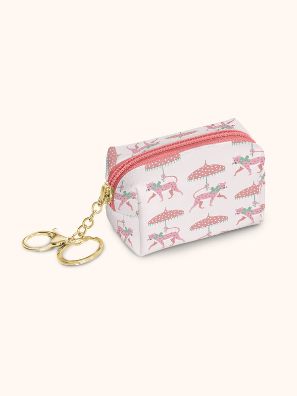 studio oh Leopard on Parade Key Chain Pouch
