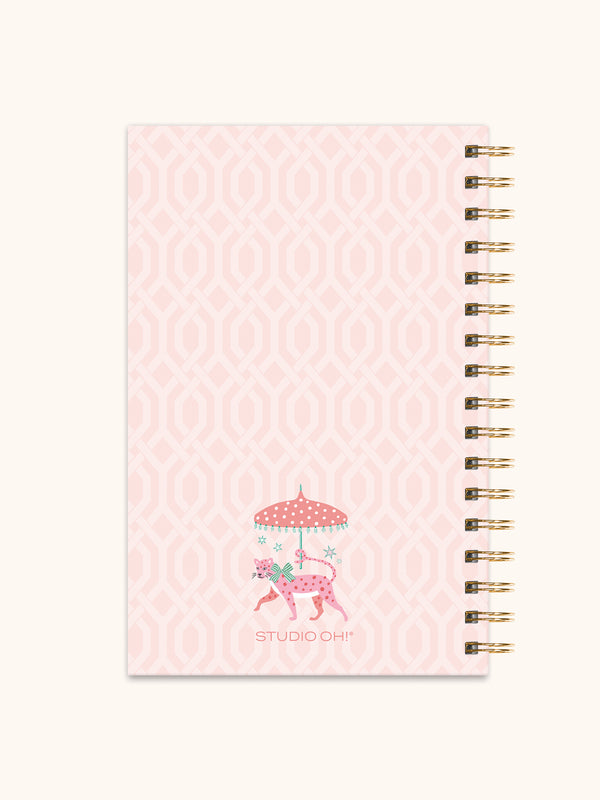 Studio Oh Leopard On Parade Medium Spiral Notebook