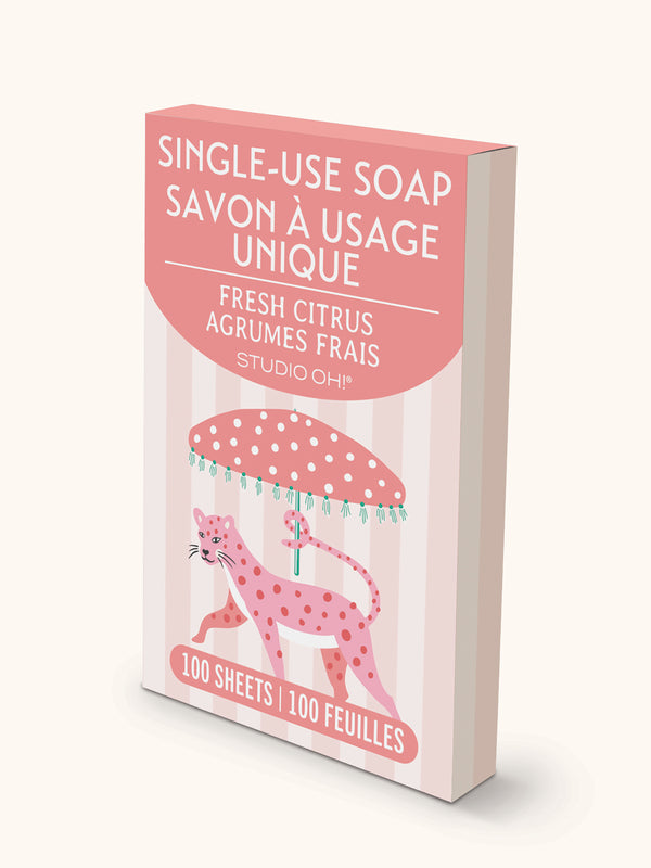 Studio Oh Leopard On Parade Single-Use Soap Sheets
