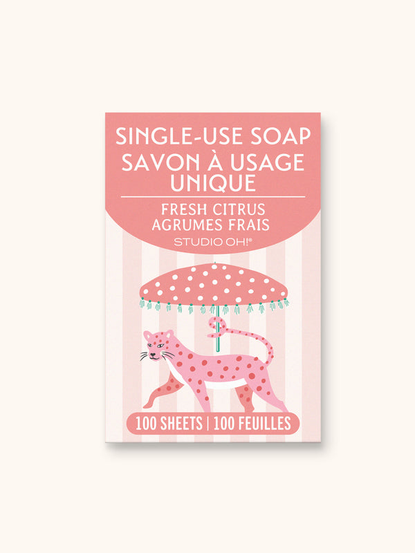 studio oh Leopard on Parade Single-Use Soap Sheets