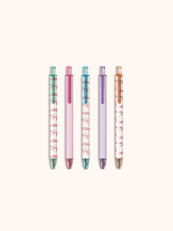 Studio Oh Leopard On Parade Soft-Touch Gel Pen Set