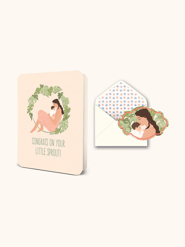 studio oh Little Sprout Deluxe Greeting Card
