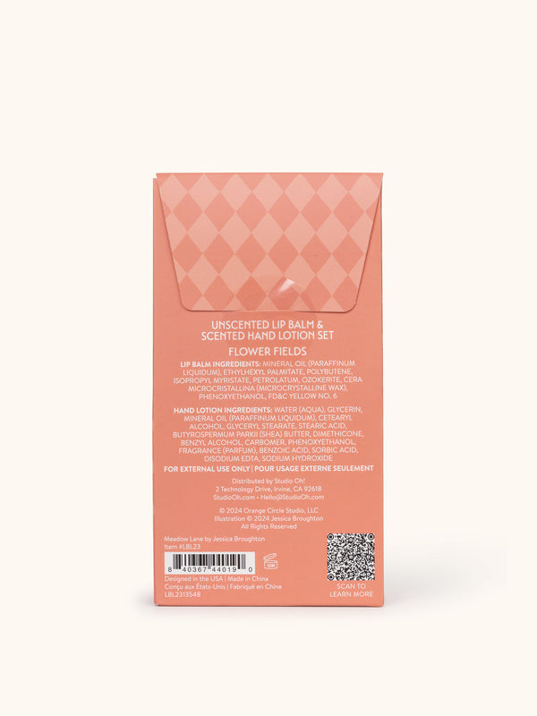 Studio Oh Meadow Lane Lip Balm & Hand Lotion Set