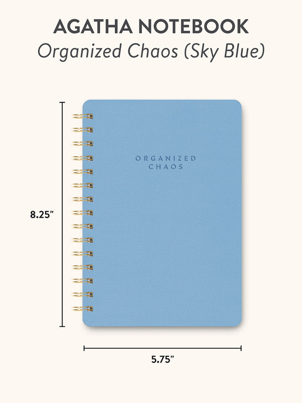 Studio Oh Organized Chaos (Sky Blue) Agatha Notebook