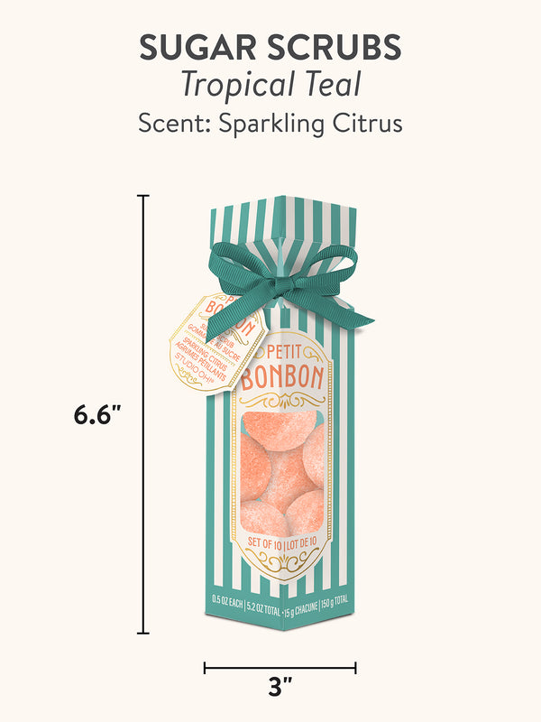 Studio Oh Petit Bon Bon Tropical Teal Sugar Scrub