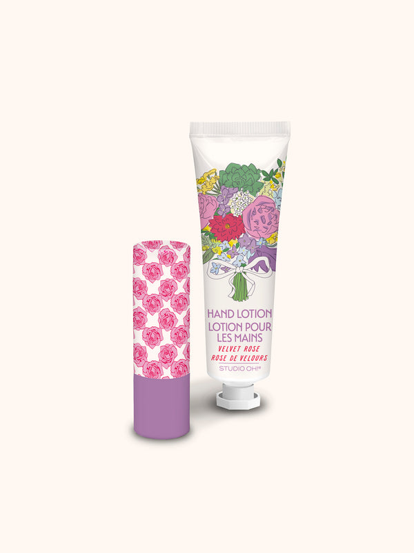 Studio Oh Petite Rose Lip Balm & Hand Lotion Set