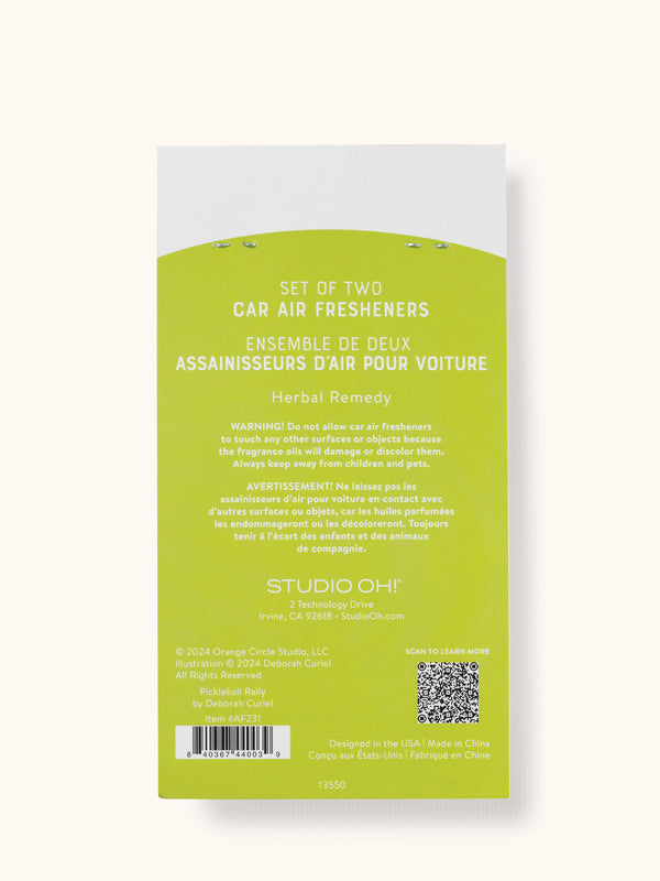 Studio Oh Pickleball Rally Car Air Freshener