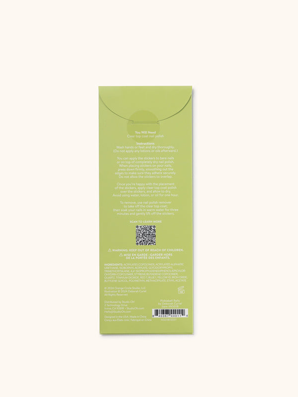 Studio Oh Pickleball Rally Nail Stickers