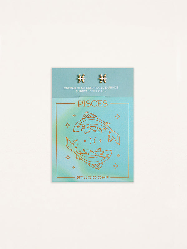 Studio Oh Pisces Zodiac Earrings