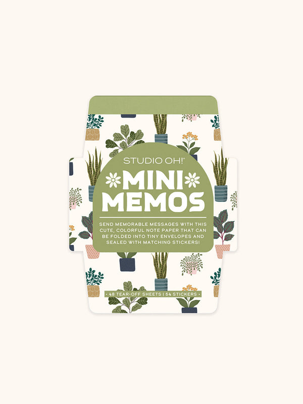 studio oh Plant Lover Mini Memo with Stickers