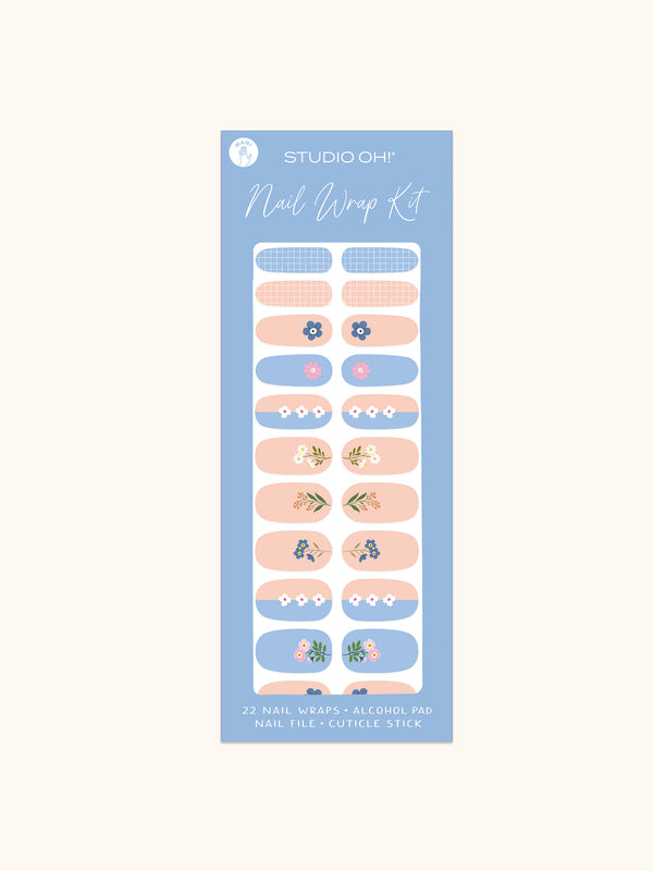 studio oh Pretty Petals Nail Wrap Kit
