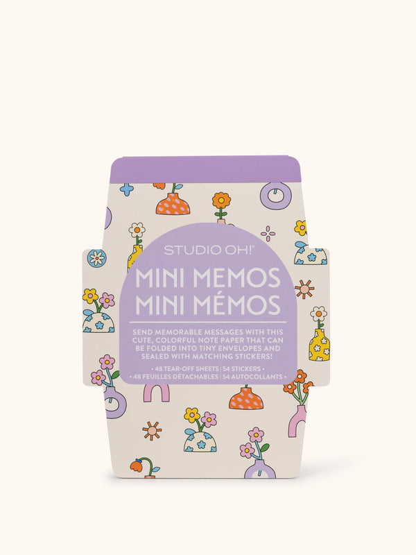 studio oh Pretty Posies Mini Memos with Stickers