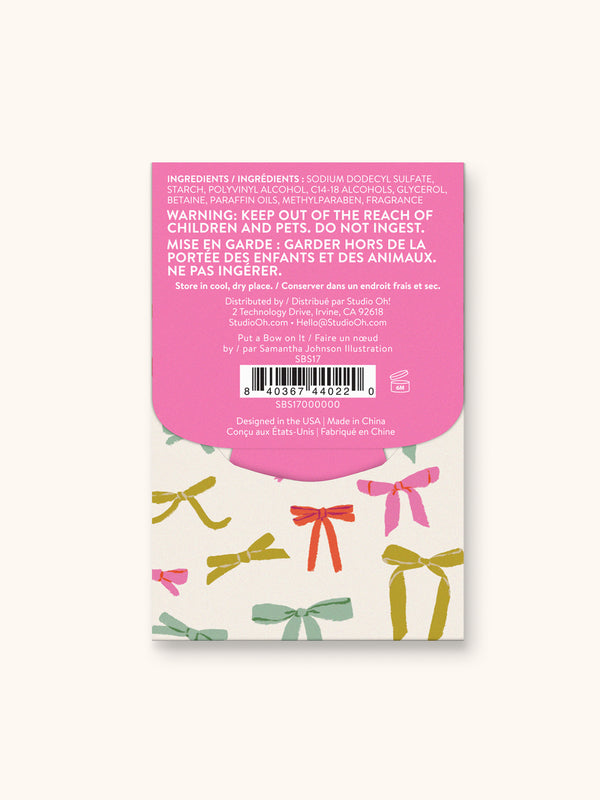 Studio Oh Put A Bow On It Single-Use Soap Sheets