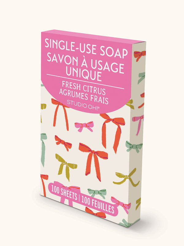 Studio Oh Put A Bow On It Single-Use Soap Sheets