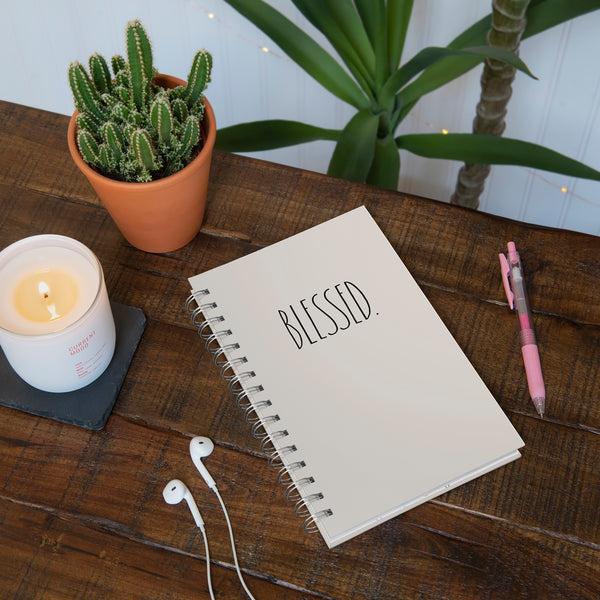 Studio Oh Rae Dunn BLESSED Medium Spiral Notebook