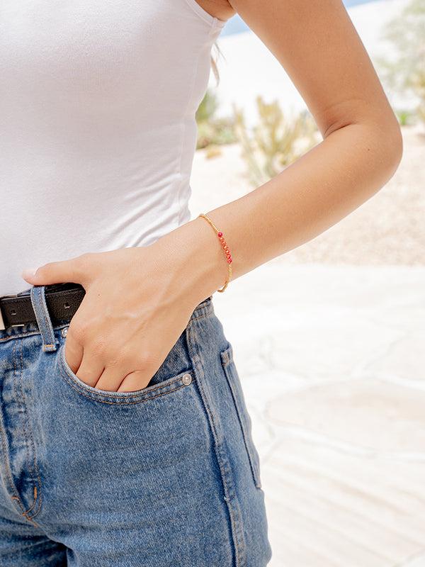 Studio Oh Red Aura Energy Bracelet