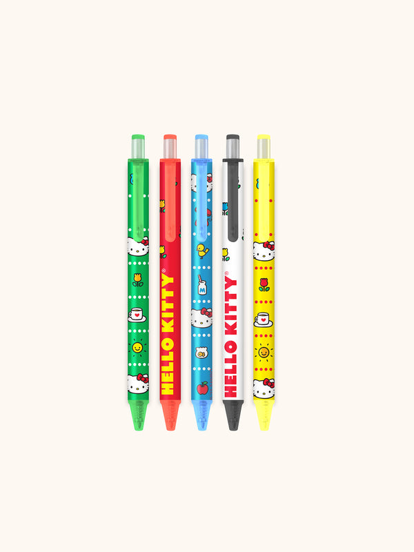 Studio Oh Retro Hello Kitty Soft-Touch Gel Pen Set