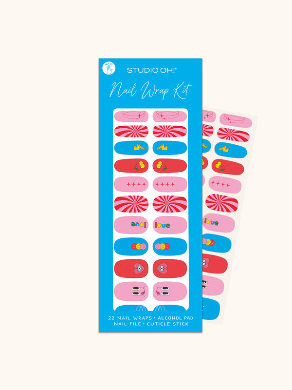 Studio Oh Retro Vibes Mani Nail Wrap Kit