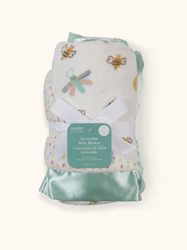 studio oh Reversible Baby Blankets - Love Bug