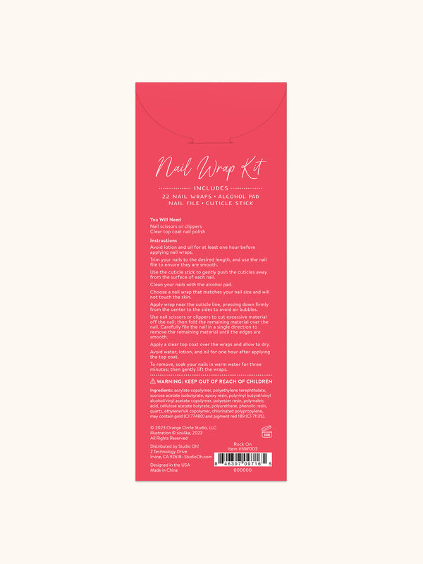 Studio Oh Rock On Mani Nail Wrap Kit