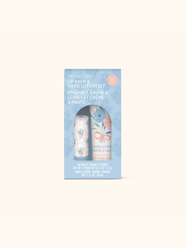 studio oh Romantic Rococo Lip Balm & Hand Lotion Set