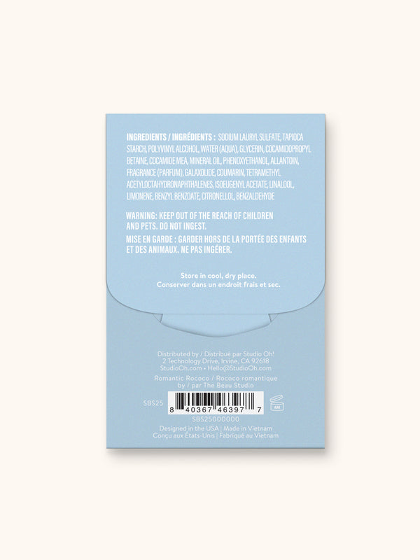 Studio Oh Romantic Rococo Single-Use Soap Sheets