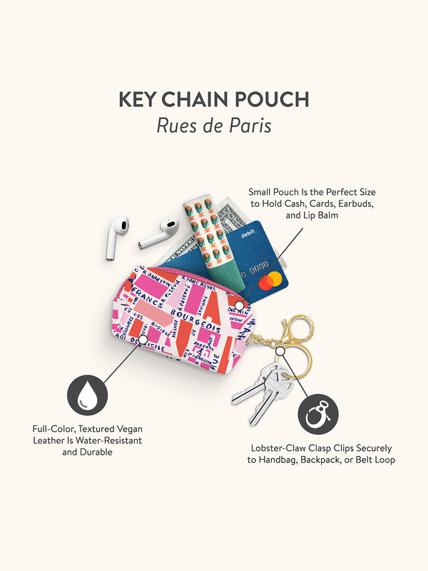 Studio Oh Rues De Paris Key Chain Pouch
