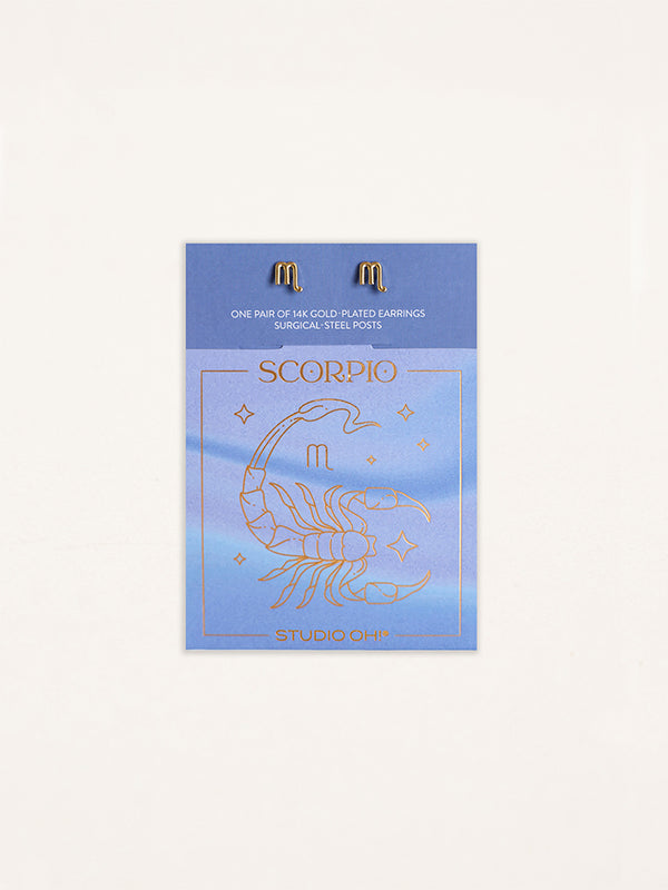Studio Oh Scorpio Zodiac Earrings