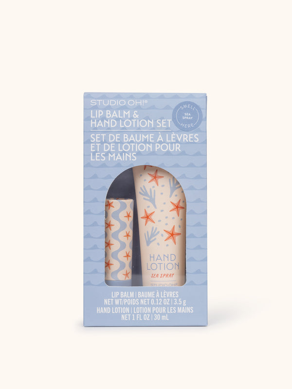 studio oh Sea Life Lip Balm & Hand Lotion Set