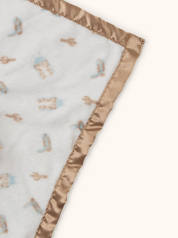 Studio Oh Security Blanket - Howdy Partner Blue