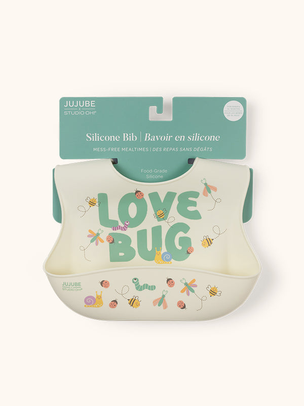 studio oh Silicone Bib - Love Bug