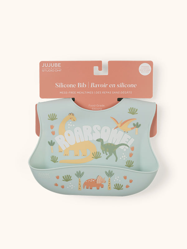 studio oh Silicone Bib - Roarsome