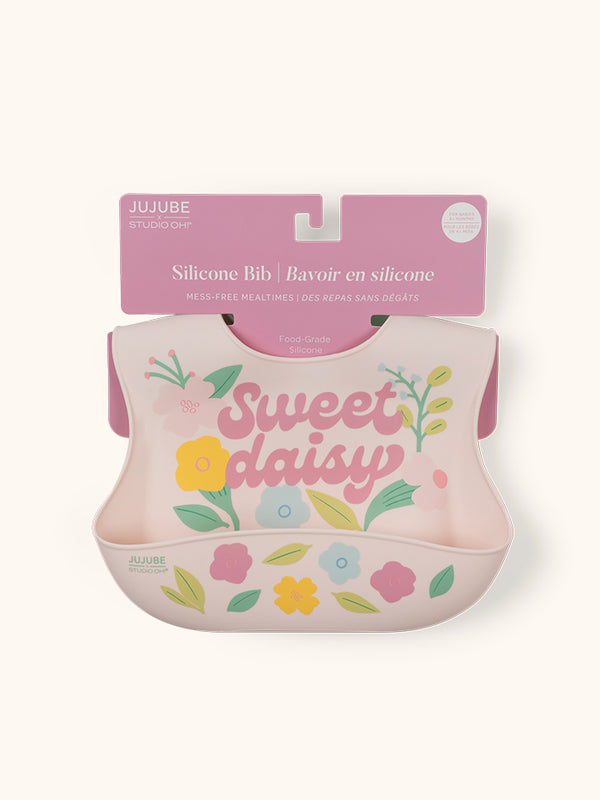 studio oh Silicone Bib - Sweet Daisy