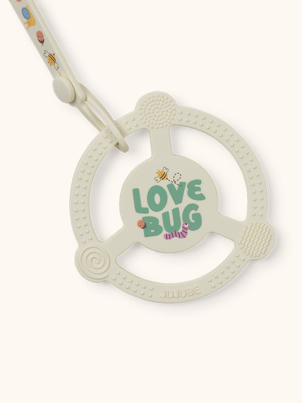 Studio Oh Silicone Teether Ring - Love Bug
