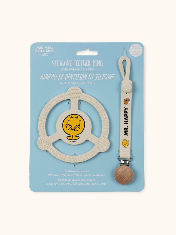 studio oh Silicone Teether Ring - Mr. Happy™