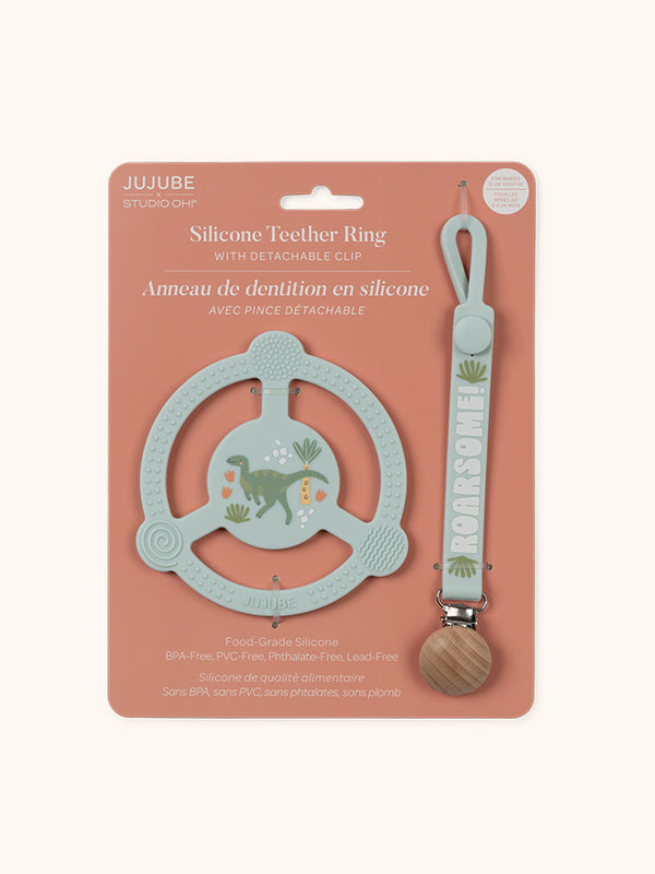 studio oh Silicone Teether Ring - Roarsome