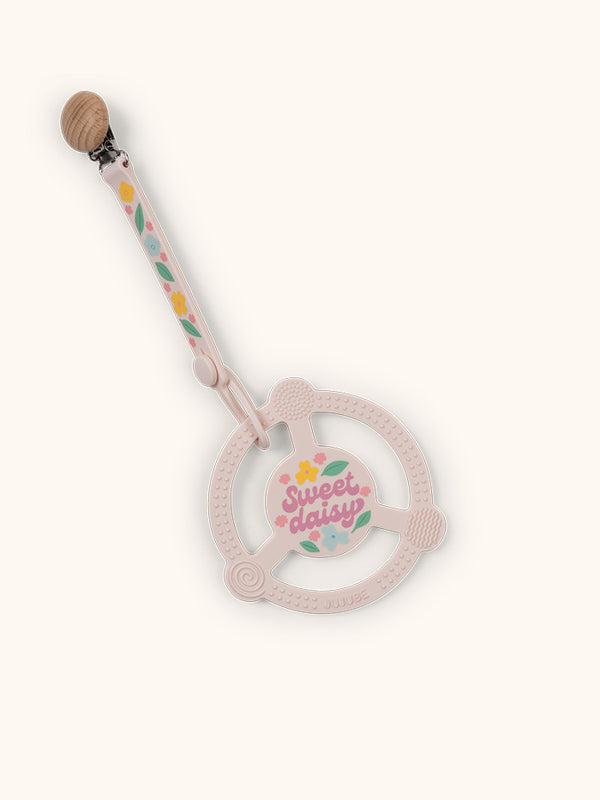 Studio Oh Silicone Teether Ring Sweet Daisy