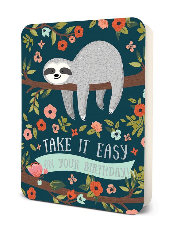 studio oh Sloth Birthday Deluxe Greeting Card