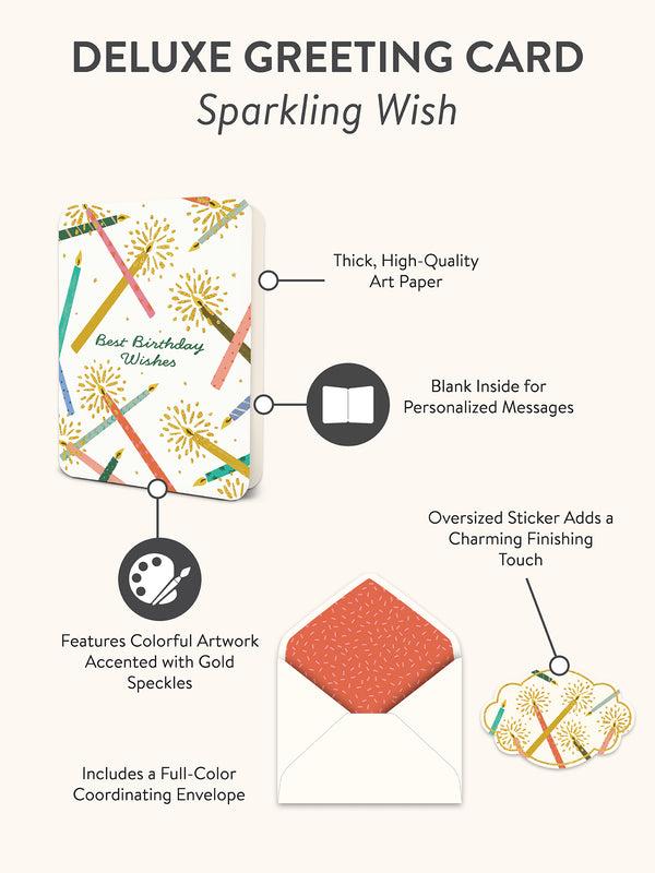 Studio Oh Sparkling Wish Deluxe Greeting Cards