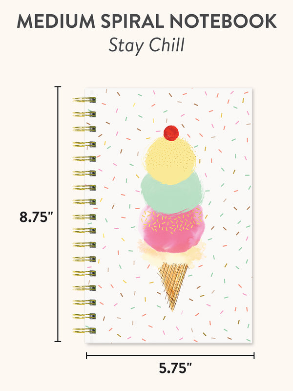 Studio Oh Stay Chill Medium Spiral Notebook