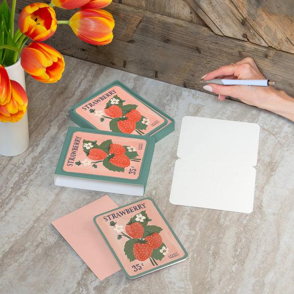 Studio Oh Strawberry Seeds Artisan Note Cards
