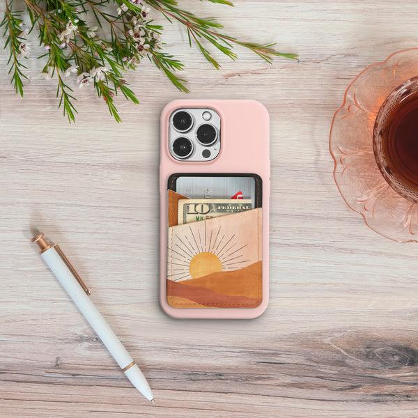Studio Oh Sunrise Moon Stick-On Cell Phone Wallet
