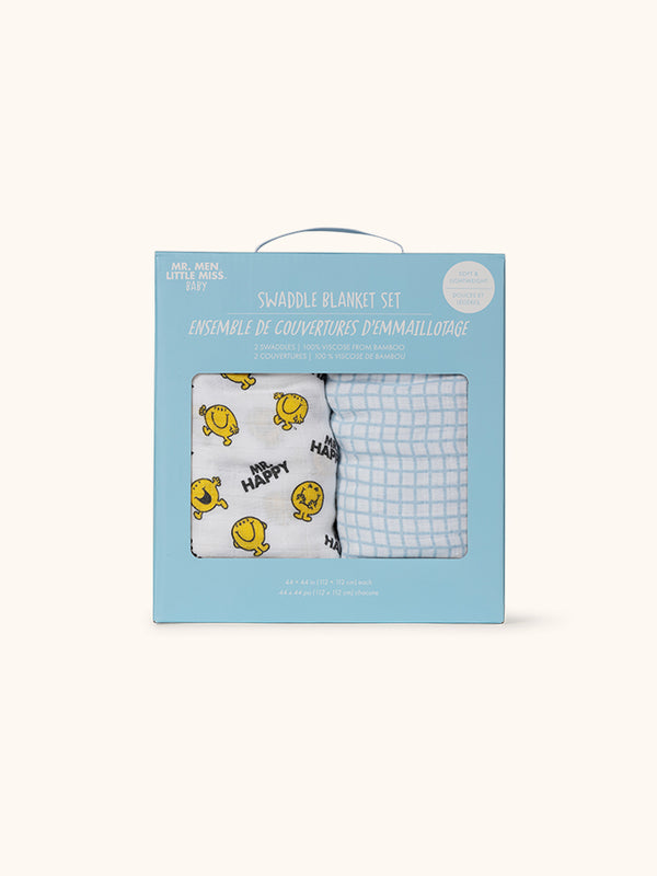 studio oh Swaddle Blanket Set Mr. Happy™