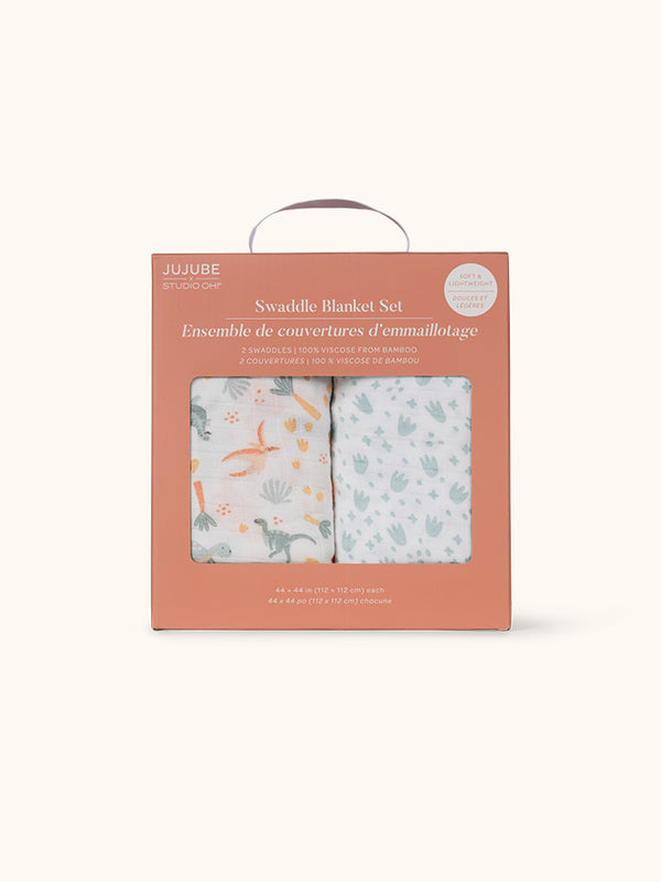 studio oh Swaddle Blanket Set - Roarsome