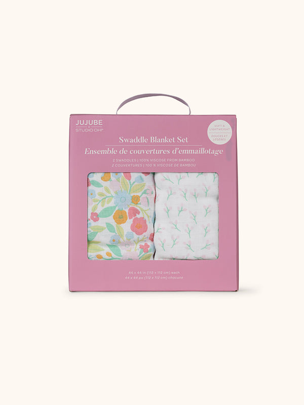 studio oh Swaddle Blanket Set - Sweet Daisy