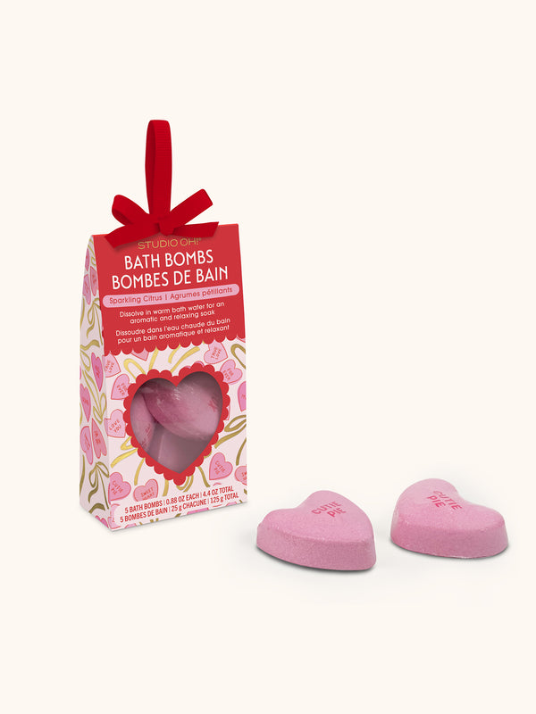 Studio Oh Sweet Candy Hearts Bath Bombs