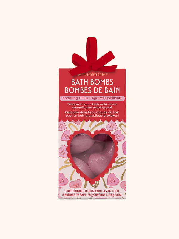 studio oh Sweet Candy Hearts Bath Bombs