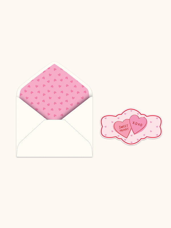 Studio Oh Sweet Candy Hearts Deluxe Greeting Card