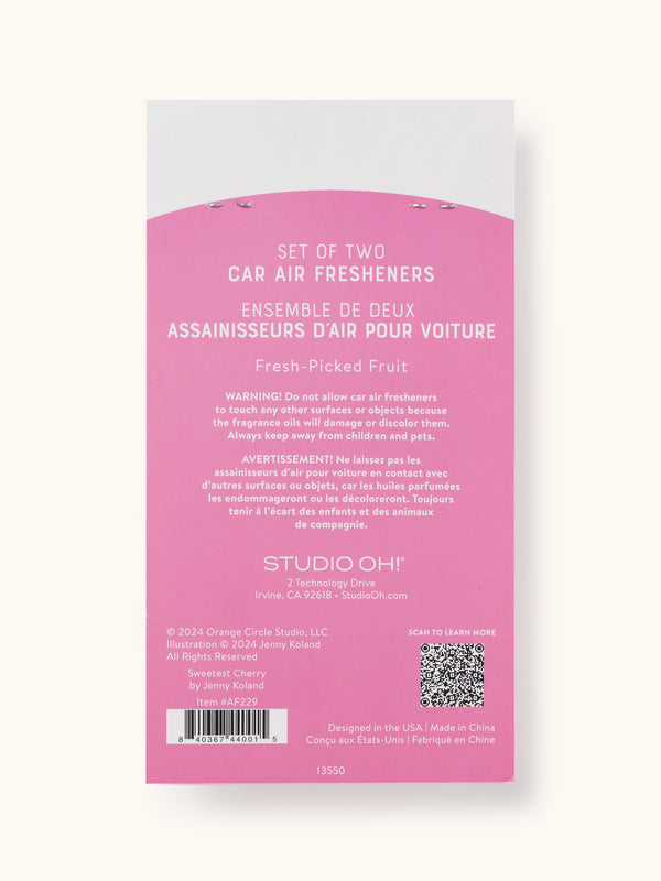 Studio Oh Sweetest Cherry Car Air Freshener